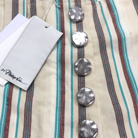 3.1 PHILLIP LIM STRIPED KICK FLARE PANT - Picture 5 of 11